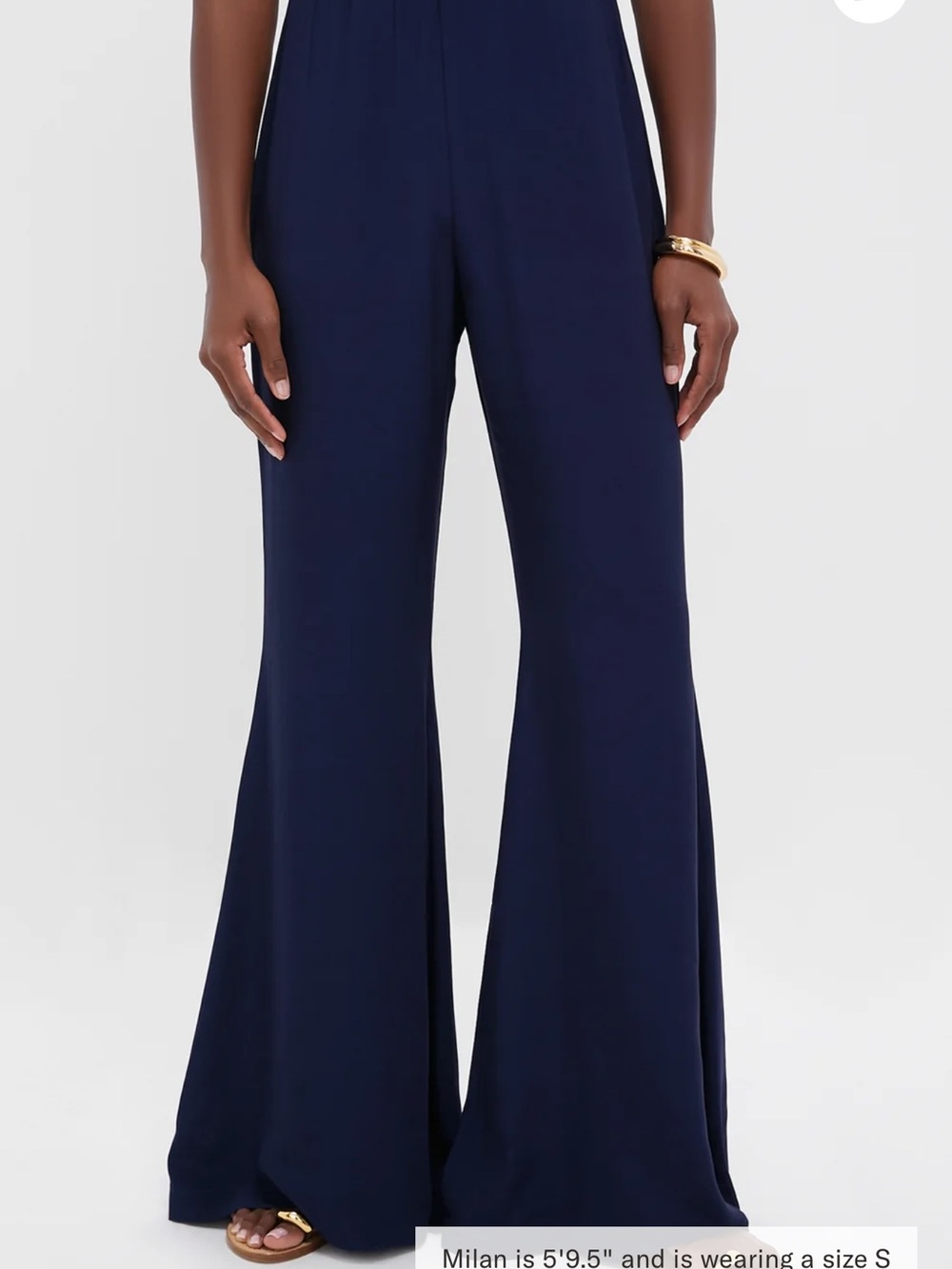 Tuckernuck Navy Wide-Leg Flare Pants Size Small NWT